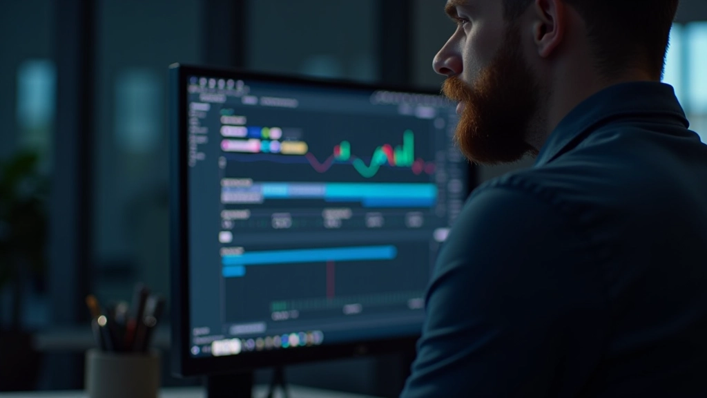 Timeline in motion design software met animatie keyframes en duratie-instellingen