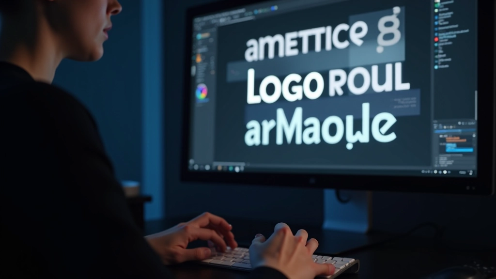 Typografische animatie keyframes op computerscherm met letter-positie aanpassingen